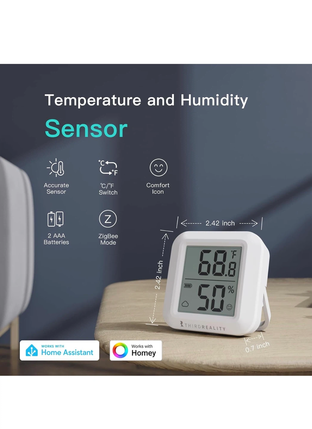 Third Reality Temperature and Humidity Sensor - photo 2