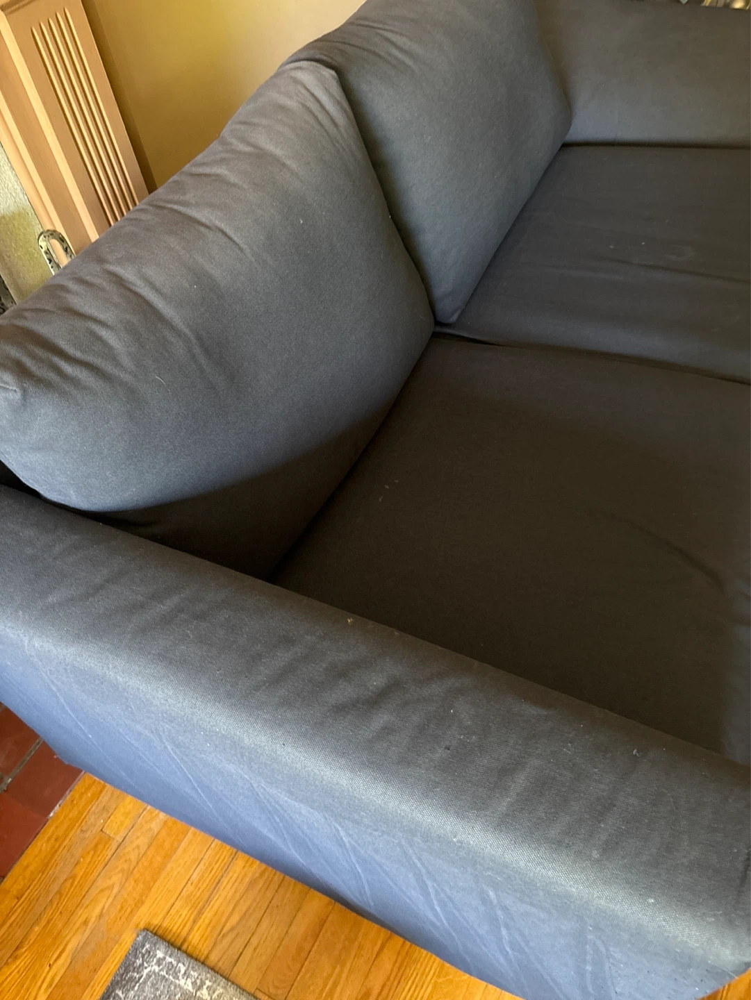 Navy Blue Sectional Sofa - photo 2