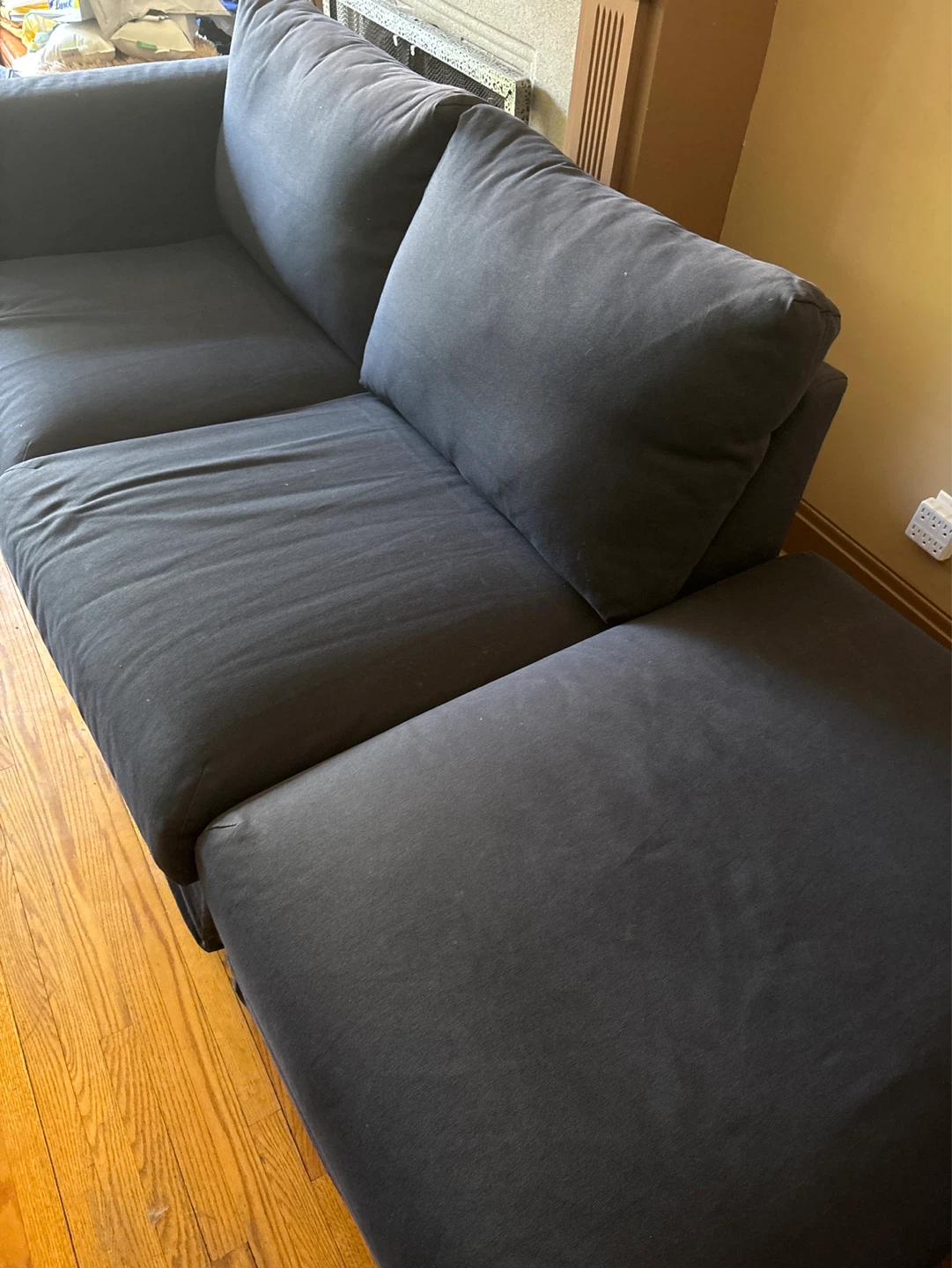 Navy Blue Sectional Sofa - photo 3