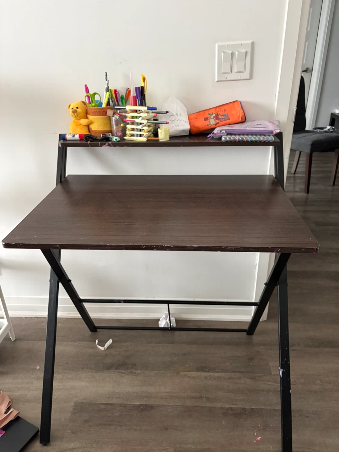 Folding Desk with Shelf