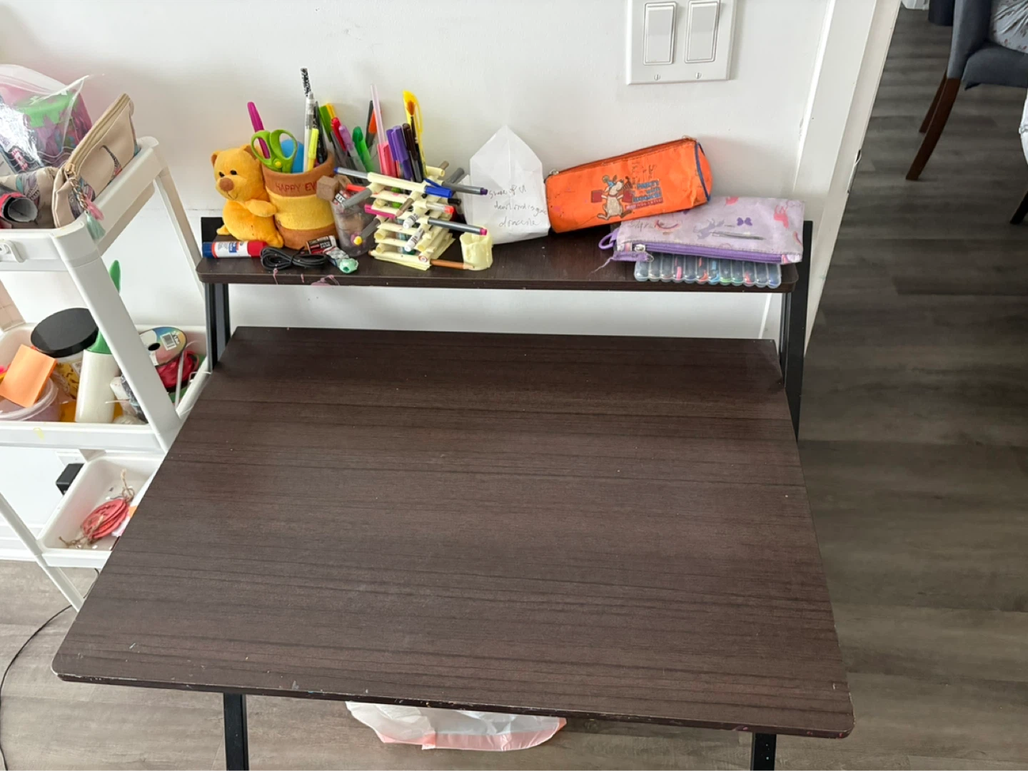 Folding Desk with Shelf - photo 3