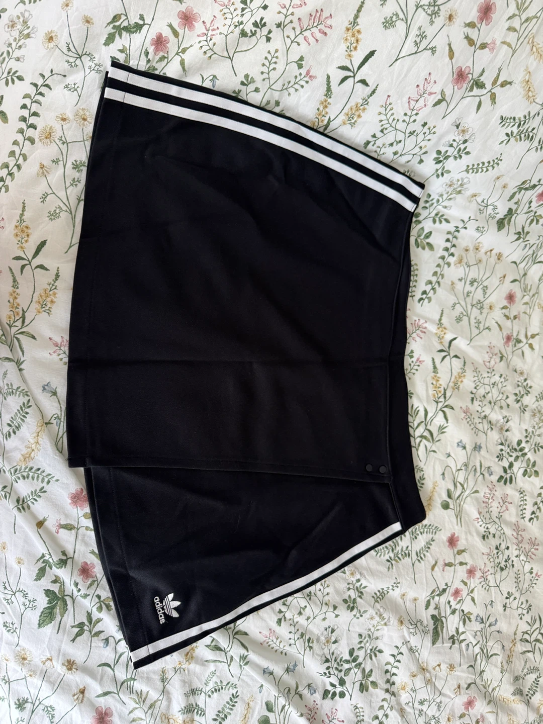 Adidas Black Skirt with White Stripes - Size XL
