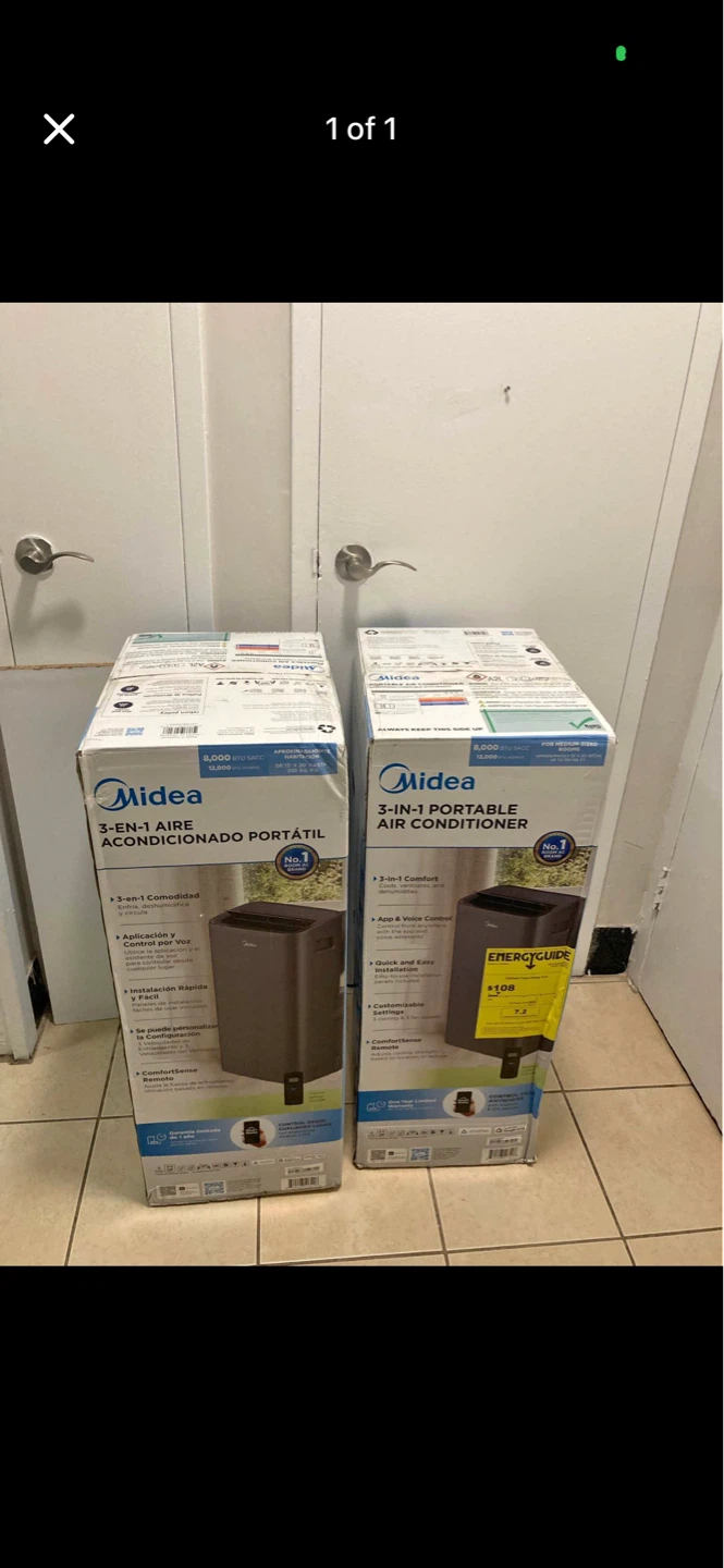 Midea 12000 BTU 3-in-1 Portable Air Conditioner