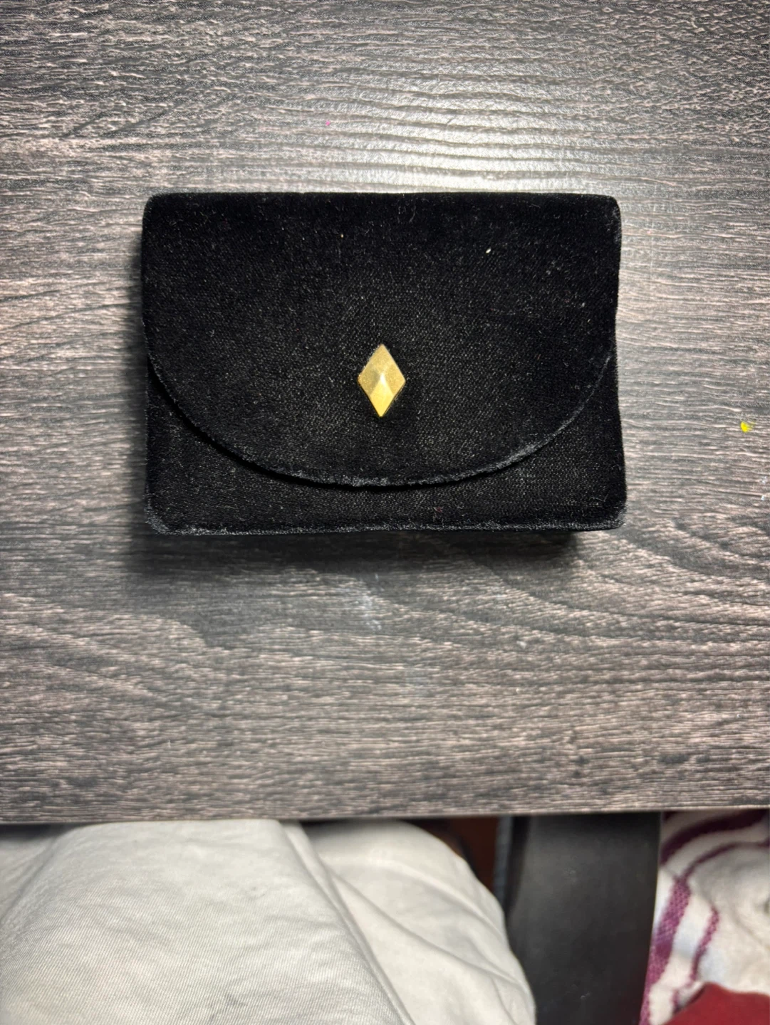 mini Black Velvet Purse