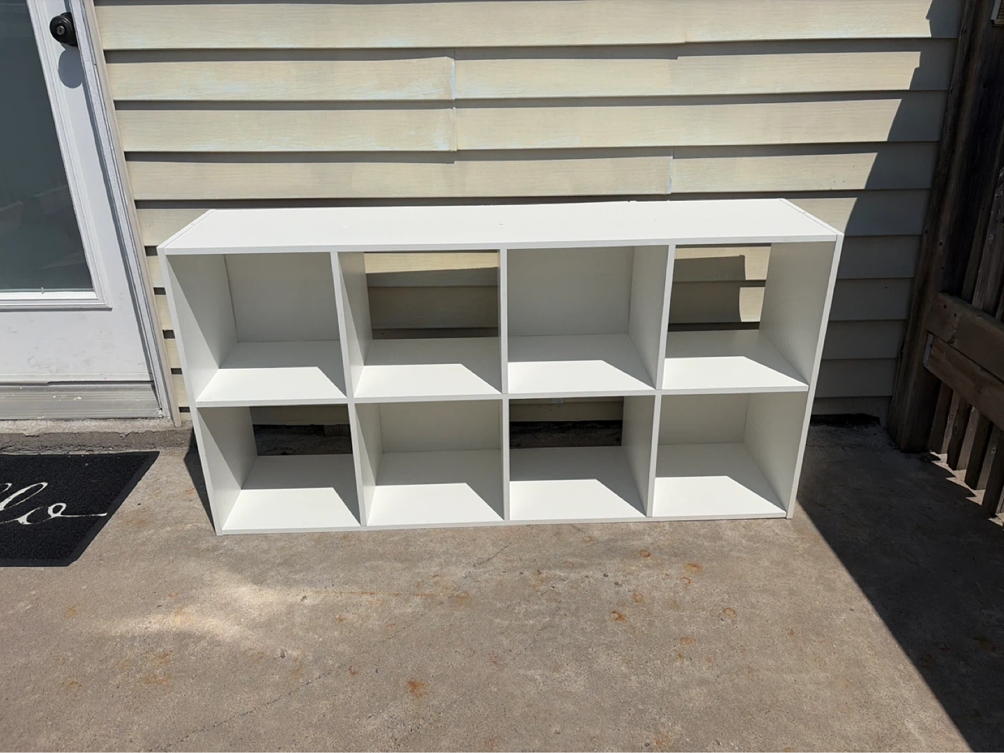 White 8-Cube Storage Unit