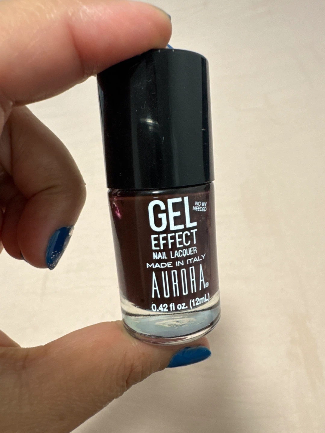 Aurora Gel Effect Nail Lacquer "Dark Love" - 12ml - photo 3