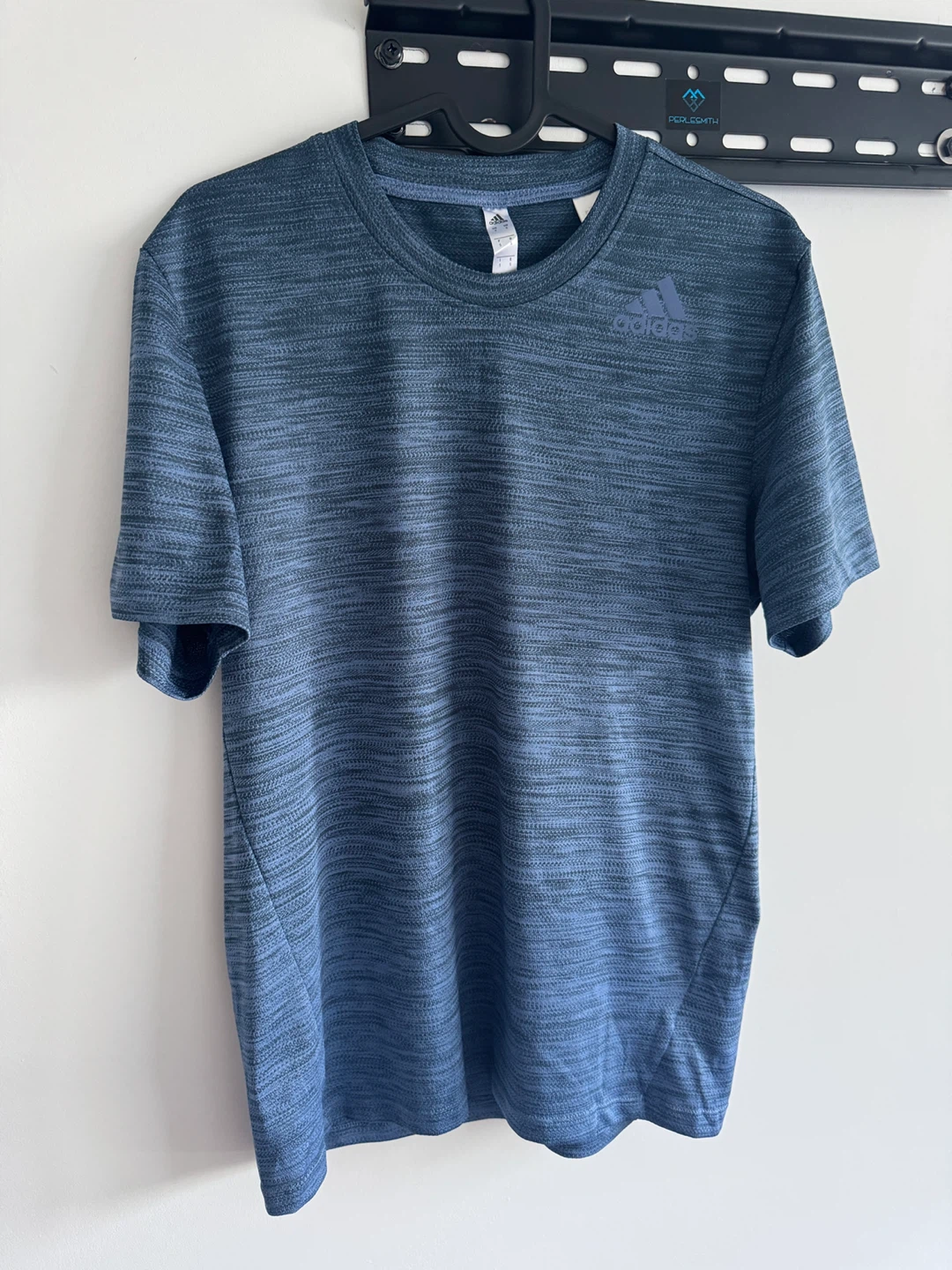 Adidas Blue Heathered T-Shirt Size S - photo 2