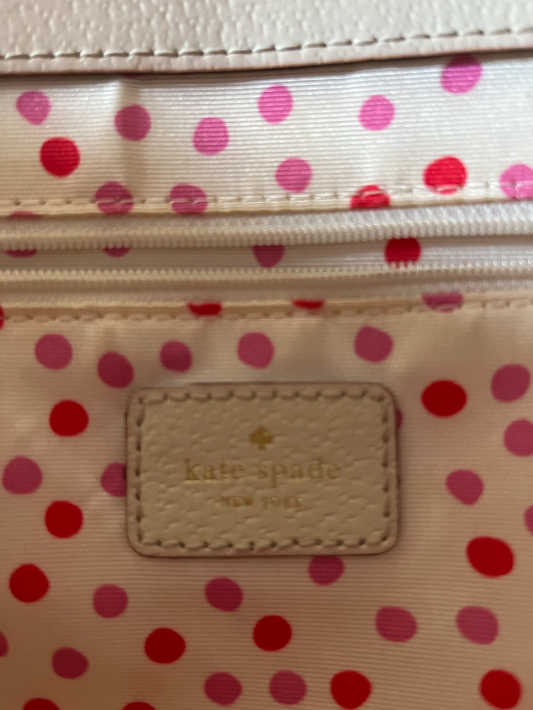 Kate Spade New York Cream Leather Tote Bag - photo 4