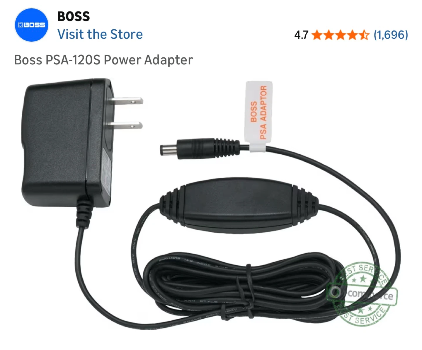 BOSS PSA-120S AC Power Adapter