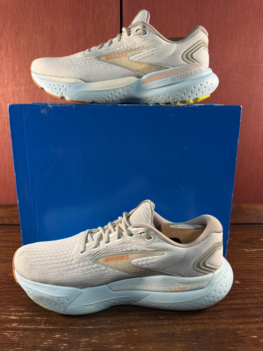Brooks Glycerin GTS21 Coconut Aqua Women’s Running Shoes Size 10