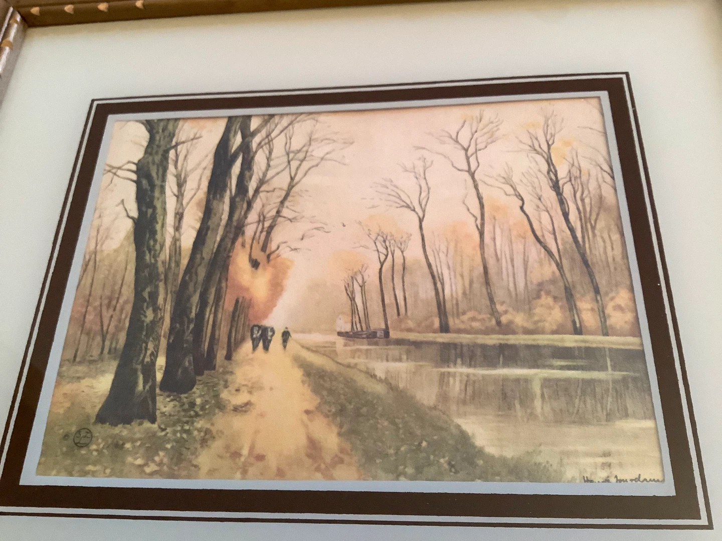 Henri Jourdain’s Lith “Canal en Automne” Canal in Autumn 🐞 - photo 5