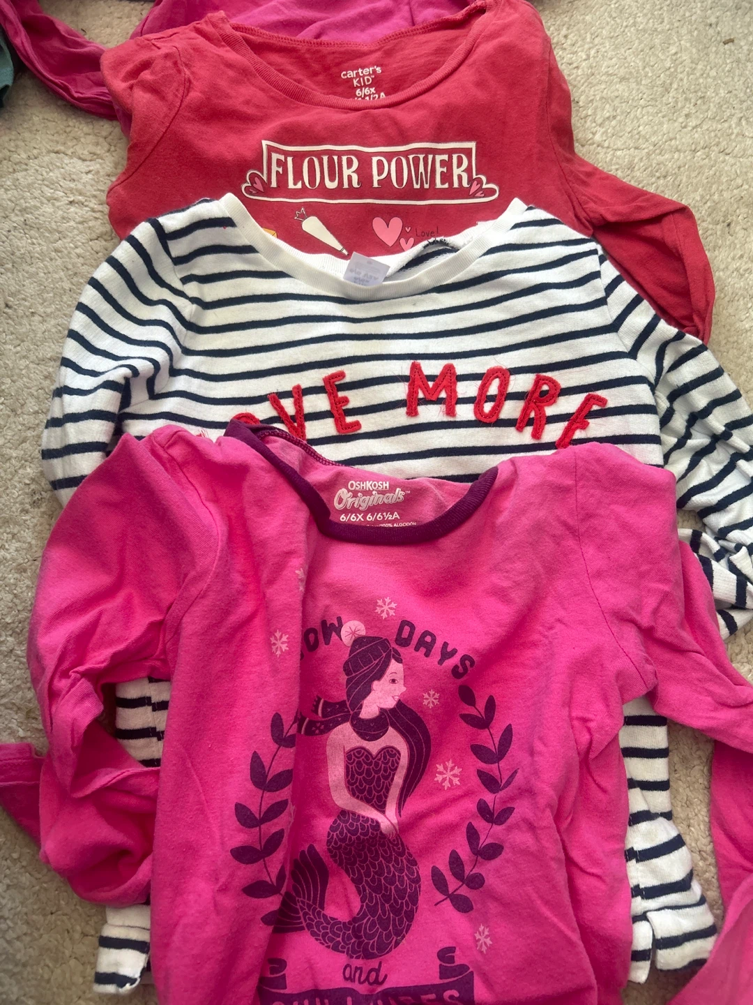 Bundle of 5 girls' long-sleeve shirts - photo 2