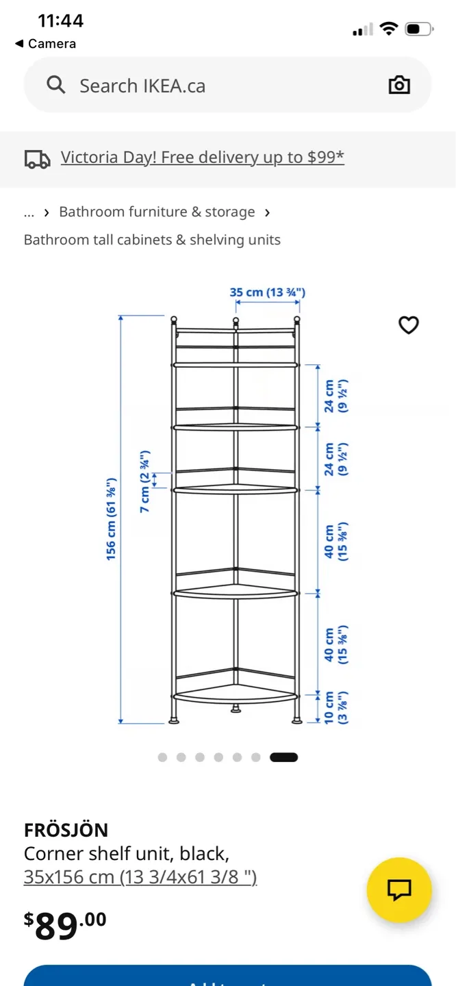 IKEA FRÖSJÖN Corner Shelf Unit - Black - photo 2