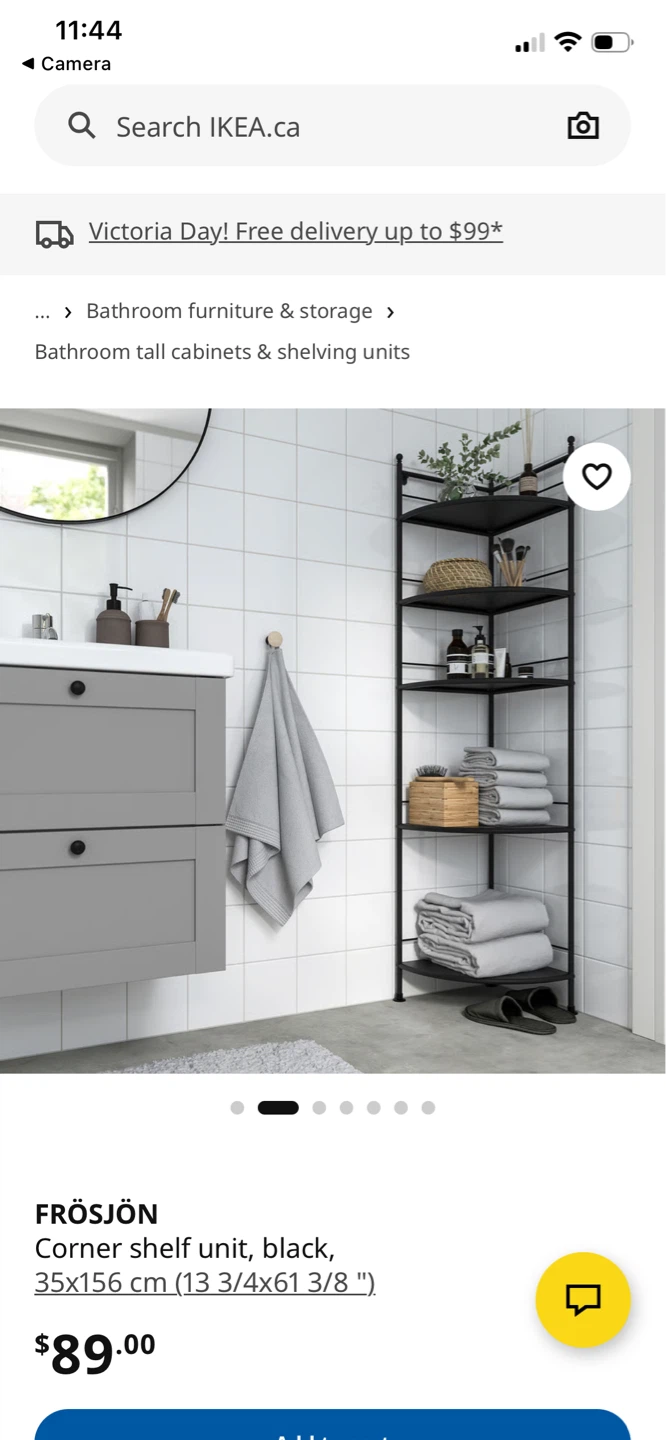 IKEA FRÖSJÖN Corner Shelf Unit - Black - photo 4