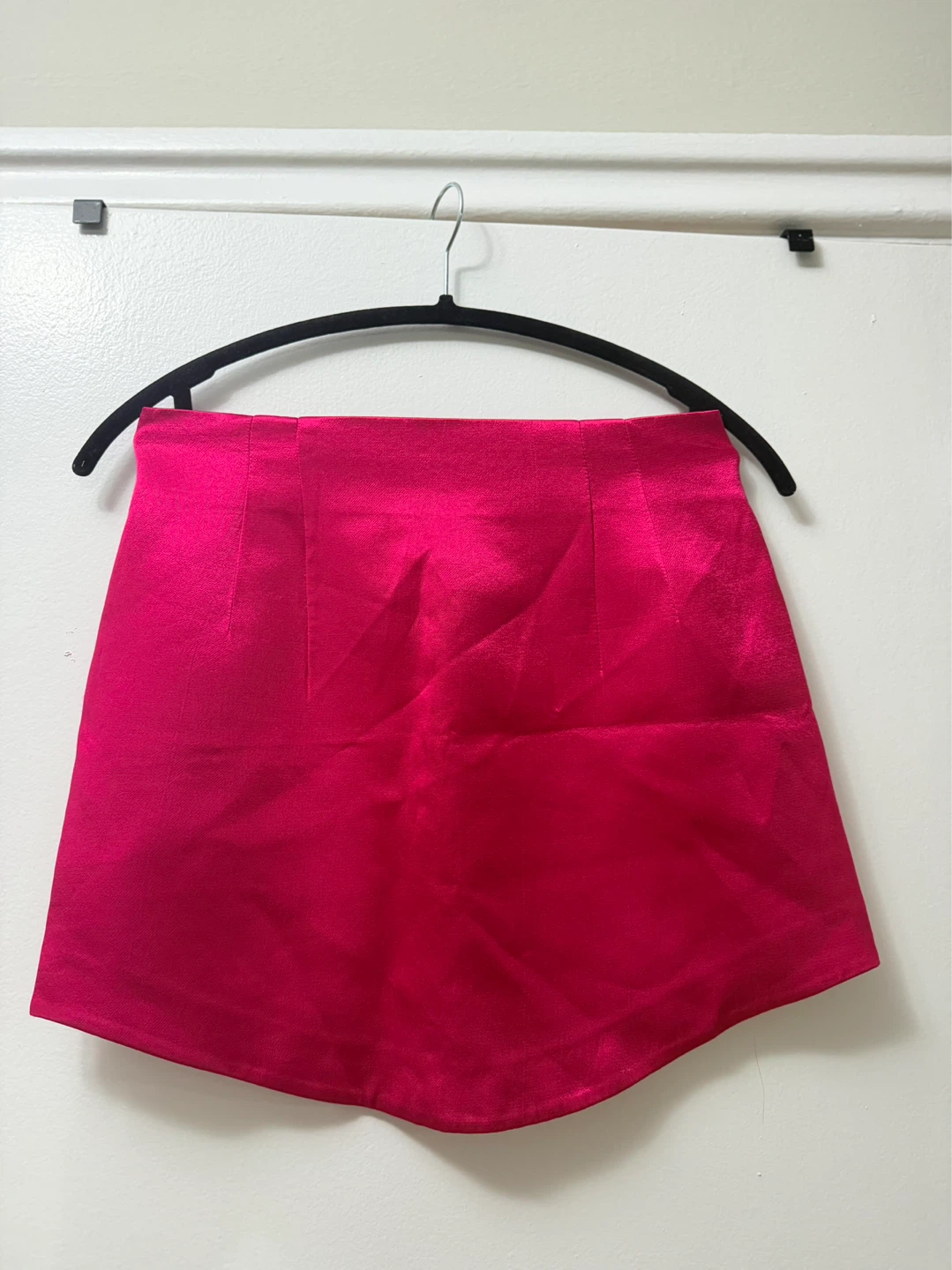 Zara Pink Satin Mini Skirt Size S