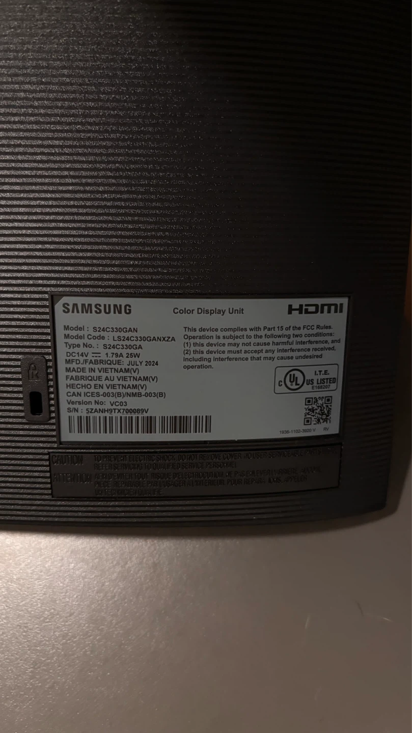 Samsung 24" Monitor S24C330GAN - photo 3