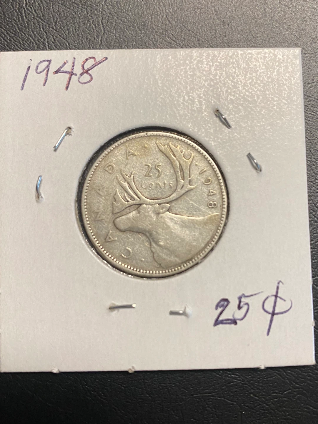 1948 Canadian Silver Quarter