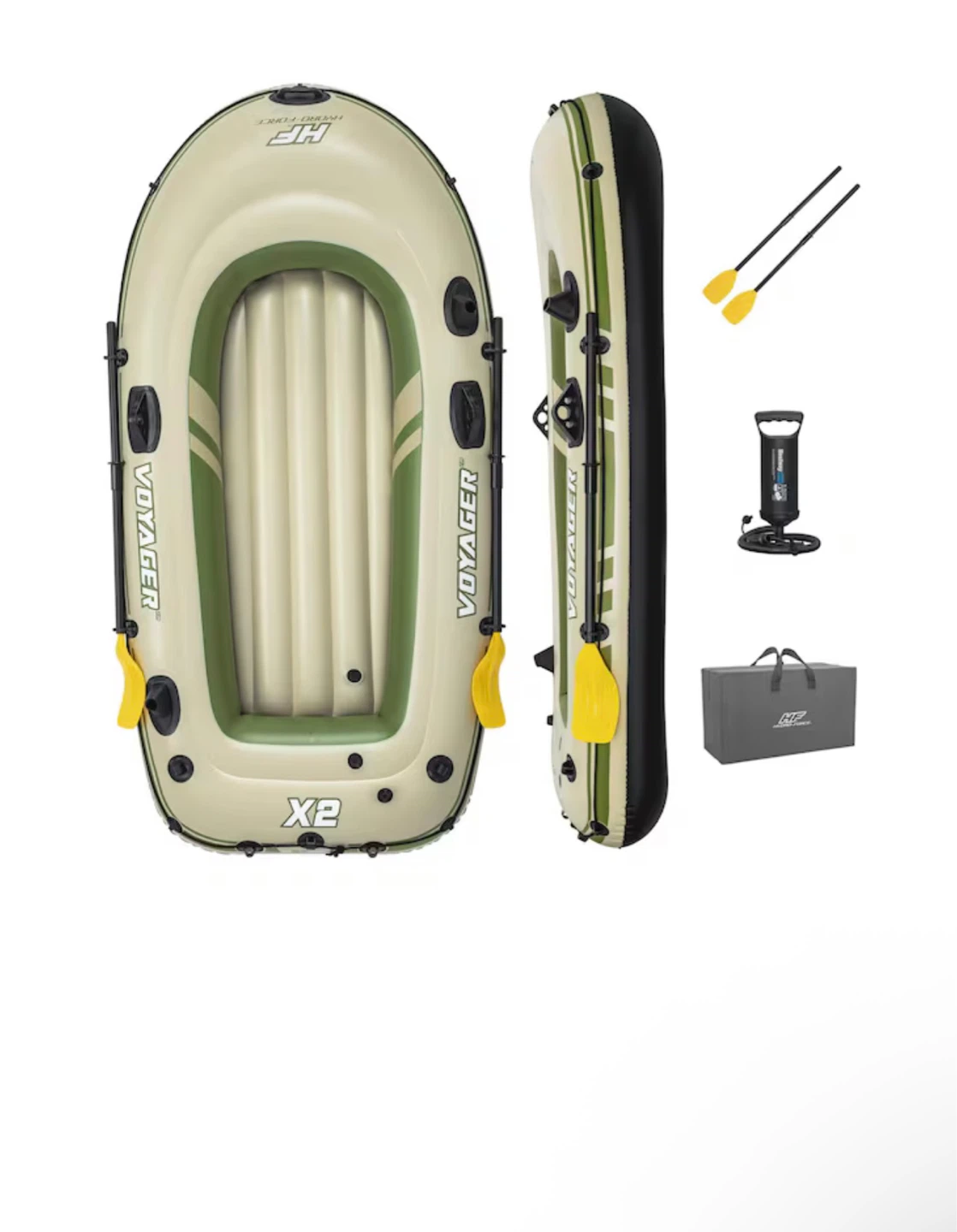 Bestway Hydro-Force Inflatable Boat with Fishing Rod Holders - photo 2