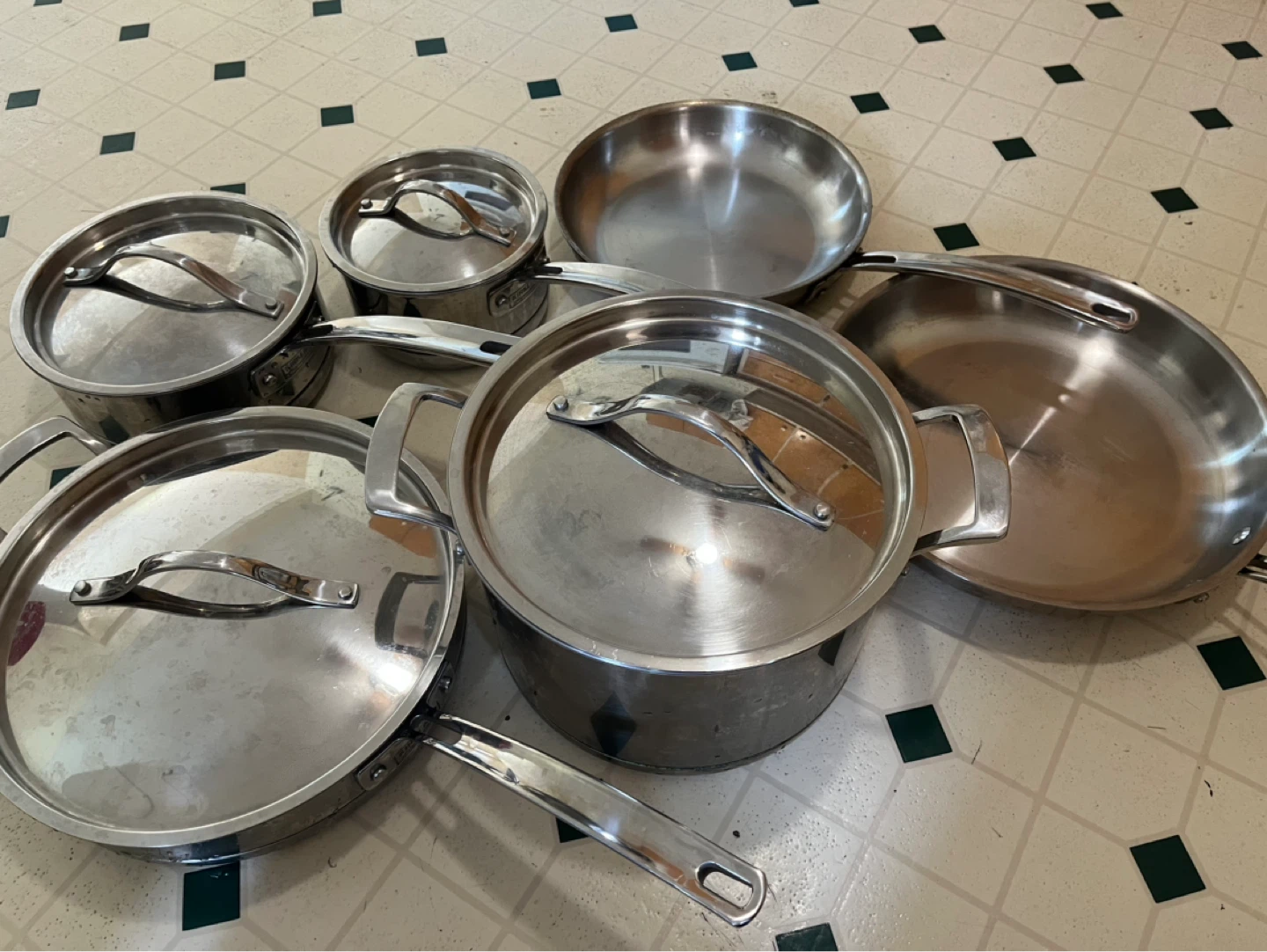 Kirkland Signature 5-ply Clad Stainless Cookware Set, 10-pieces