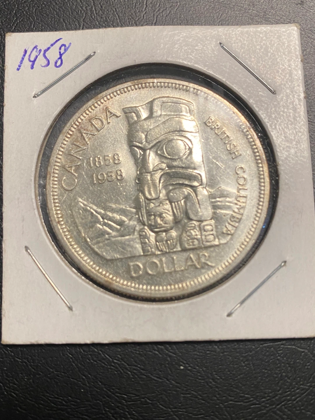 1958 Canada British Columbia Dollar Coin