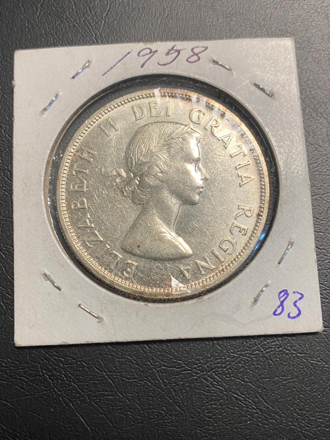 1958 Canada British Columbia Dollar Coin - photo 2