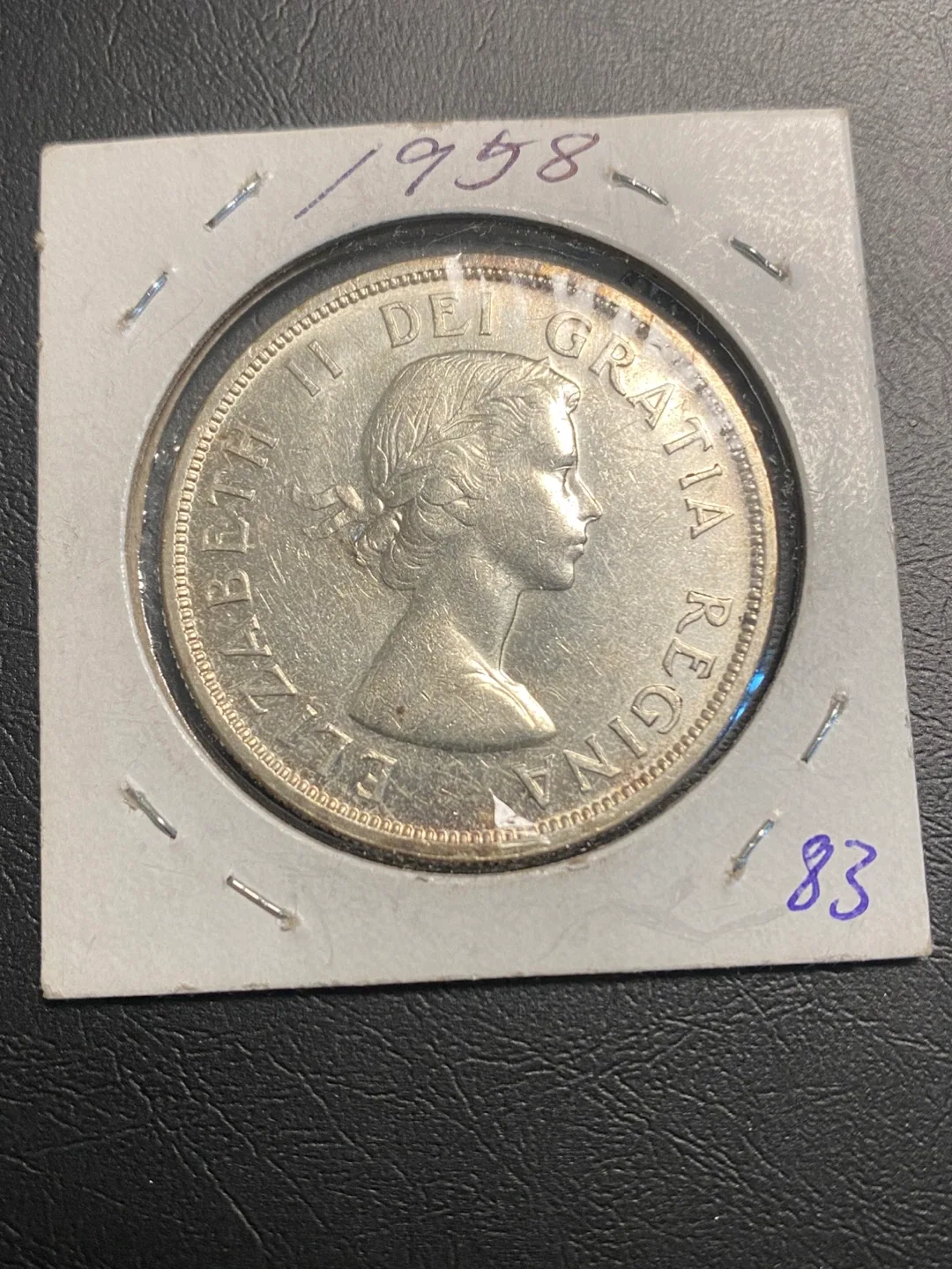 1958 Canada British Columbia Dollar Coin - photo 2