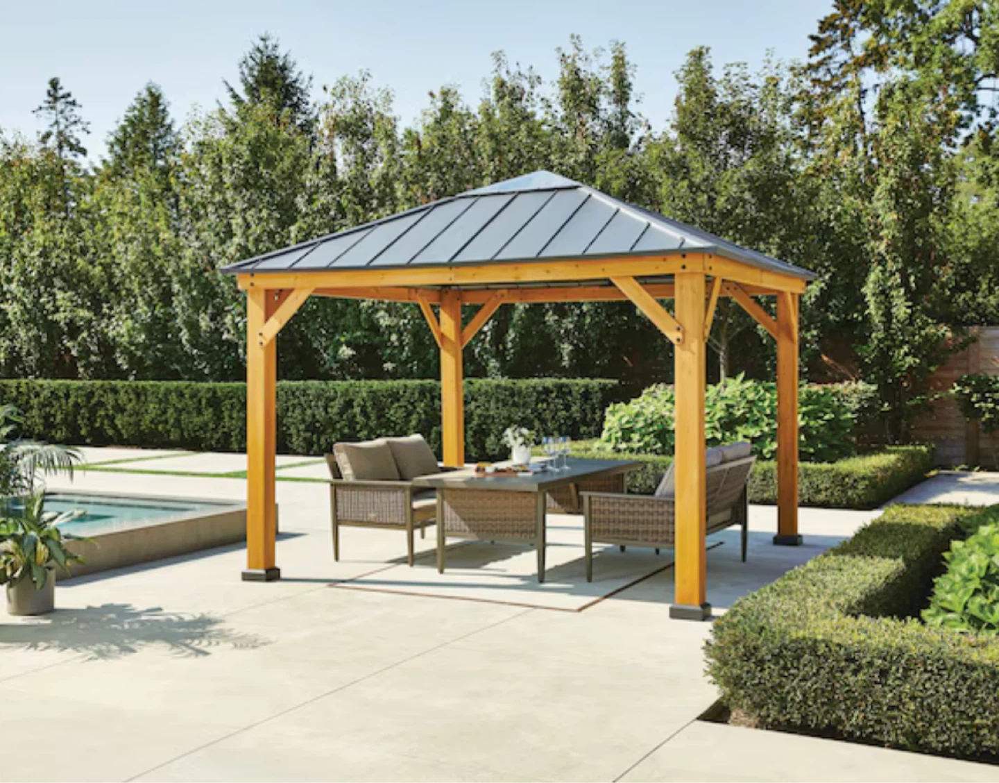 New CANVAS Kingsmere Single Tier Gazebo, 10-ft x 10-ft - photo 3