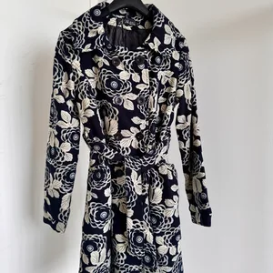 Women's Double-Breasted Floral Coat