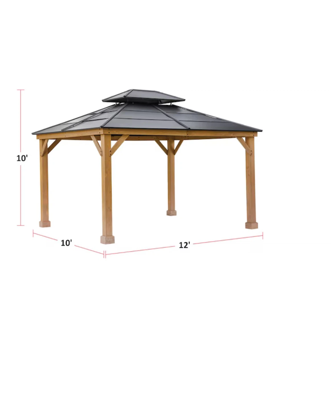 New CANVAS Collingwood Outdoor Hard-Top Gazebo, 10-ft x 12-ft - photo 2