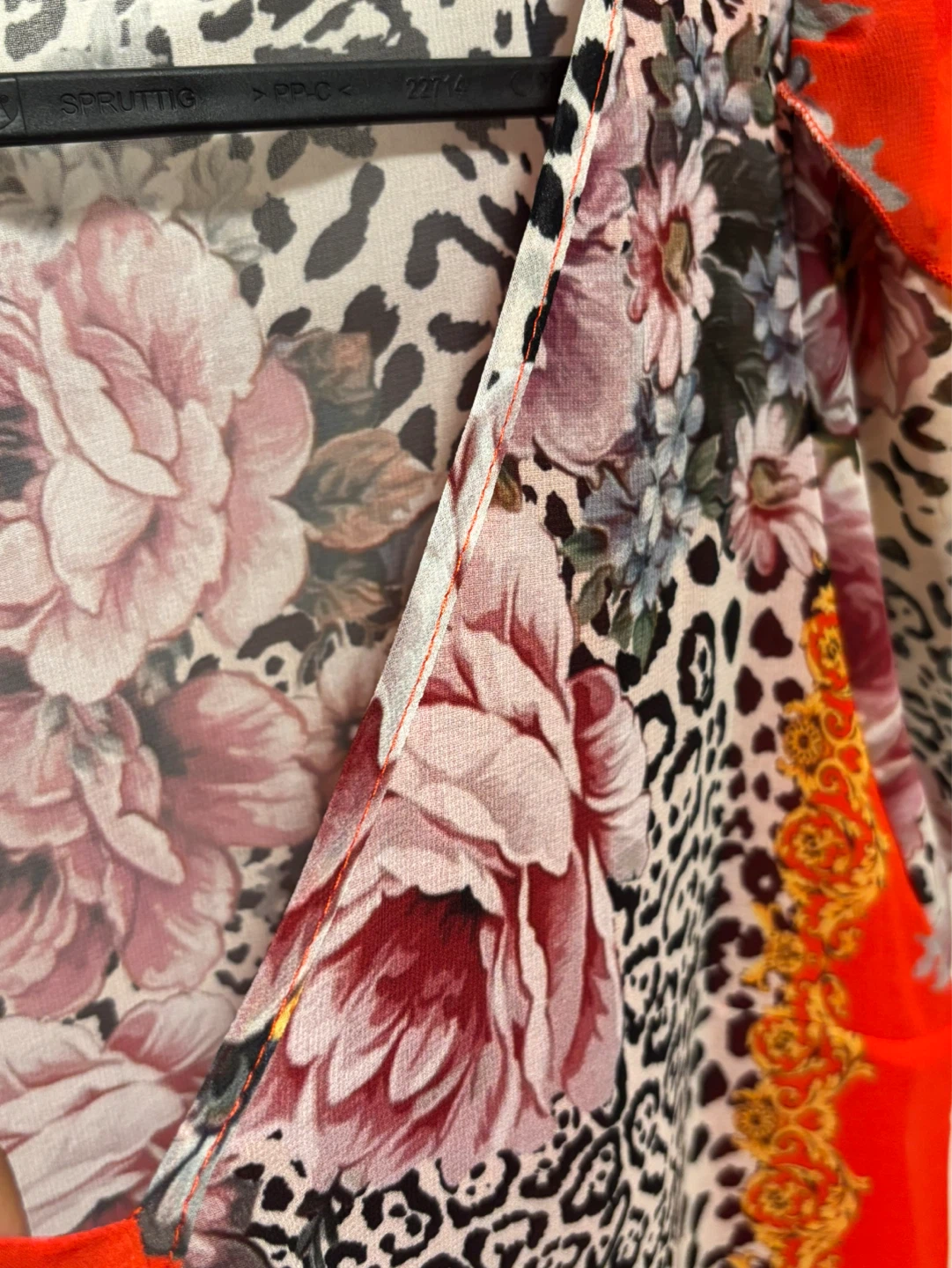 Roberta Ranieri Women's Floral Leopard Print Blouse - photo 4