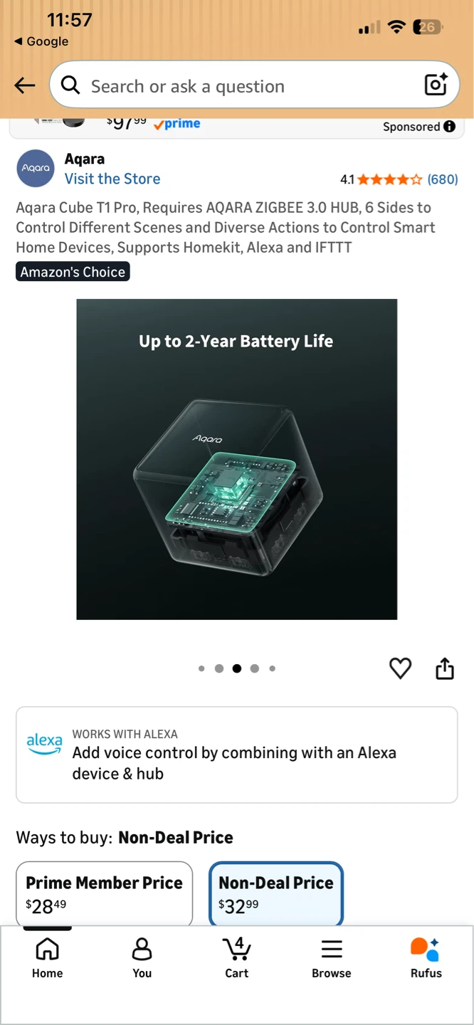 Aqara Cube T1 Pro Smart Home Controller - photo 4