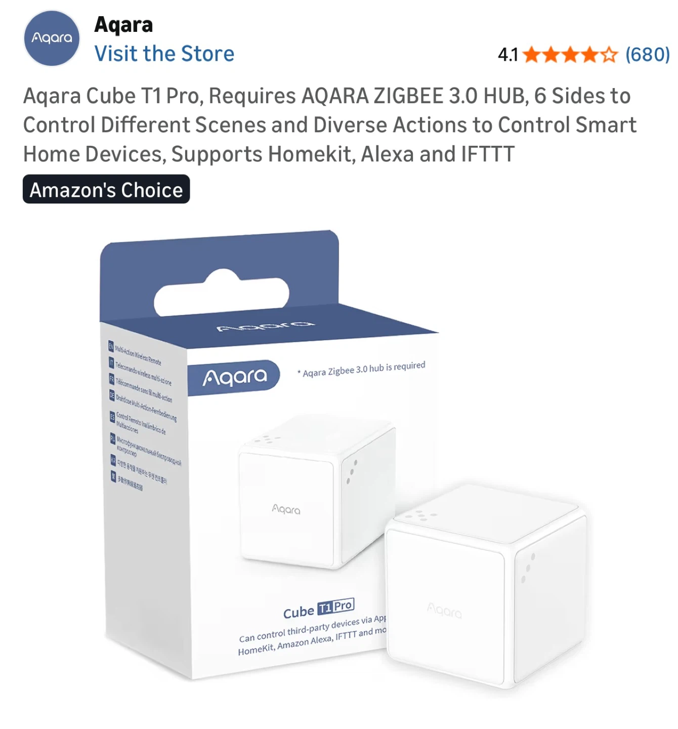 Aqara Cube T1 Pro Smart Home Controller
