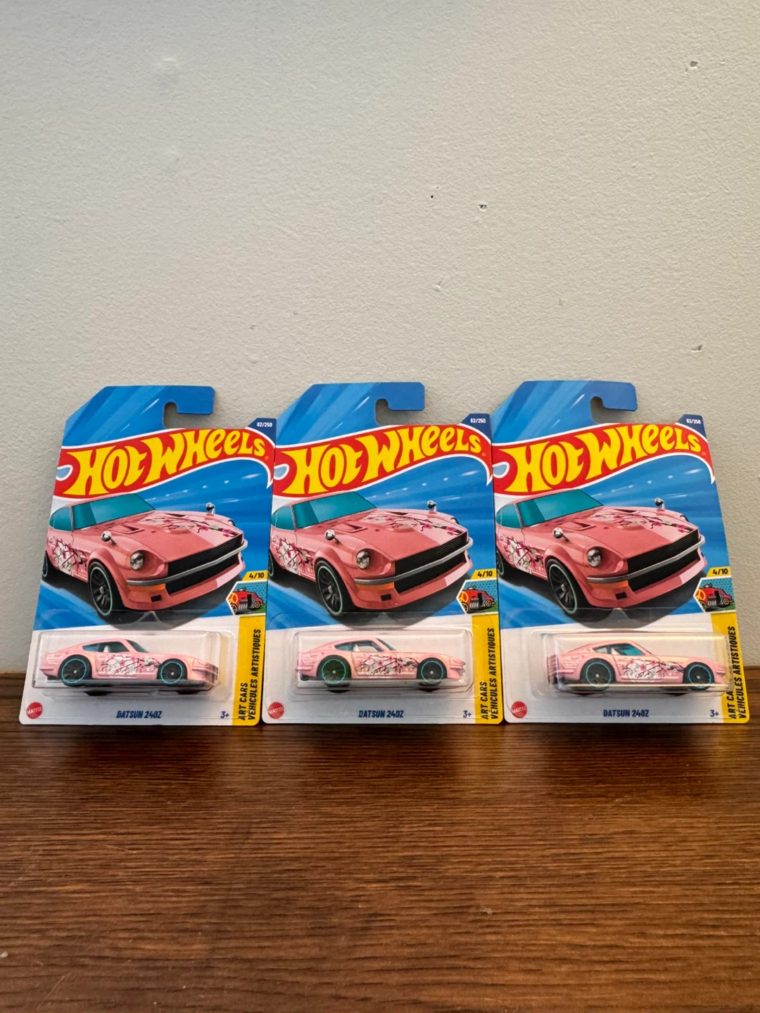 Hot Wheels Datsun 240Z Art Cars Lot of 3