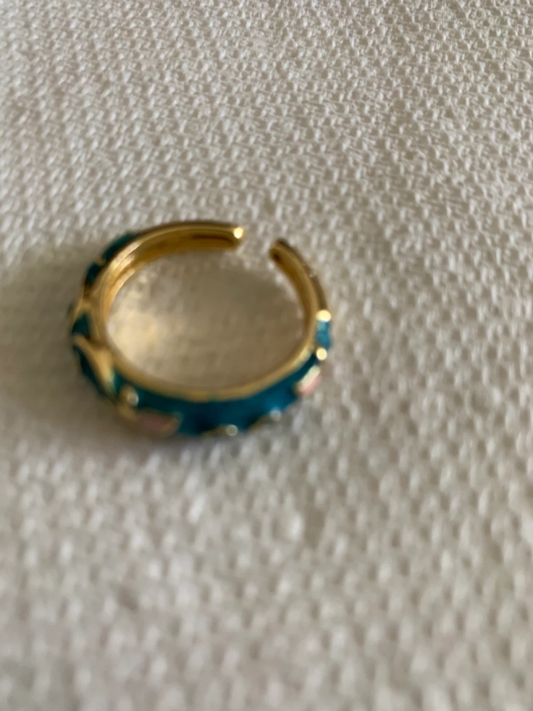 Enamel Flower Ring