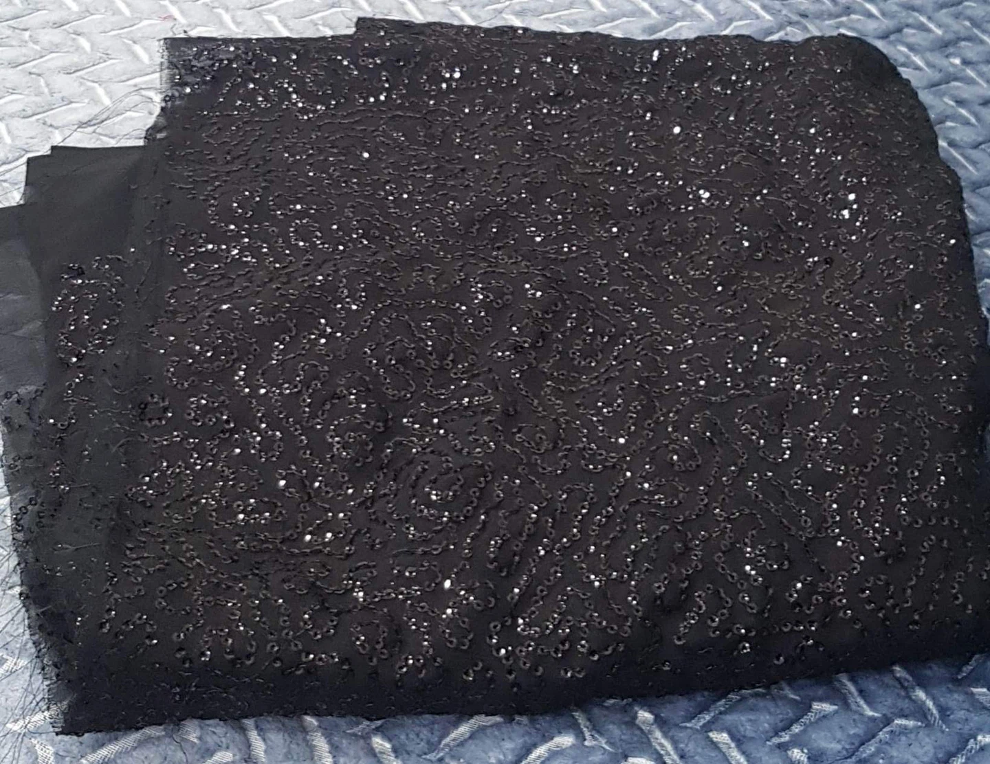 Black Floral Print lehenga semi stitched - photo 2