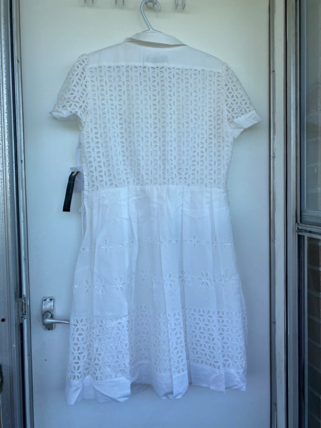 Jones New York White Eyelet Midi Dress 14 P - photo 2