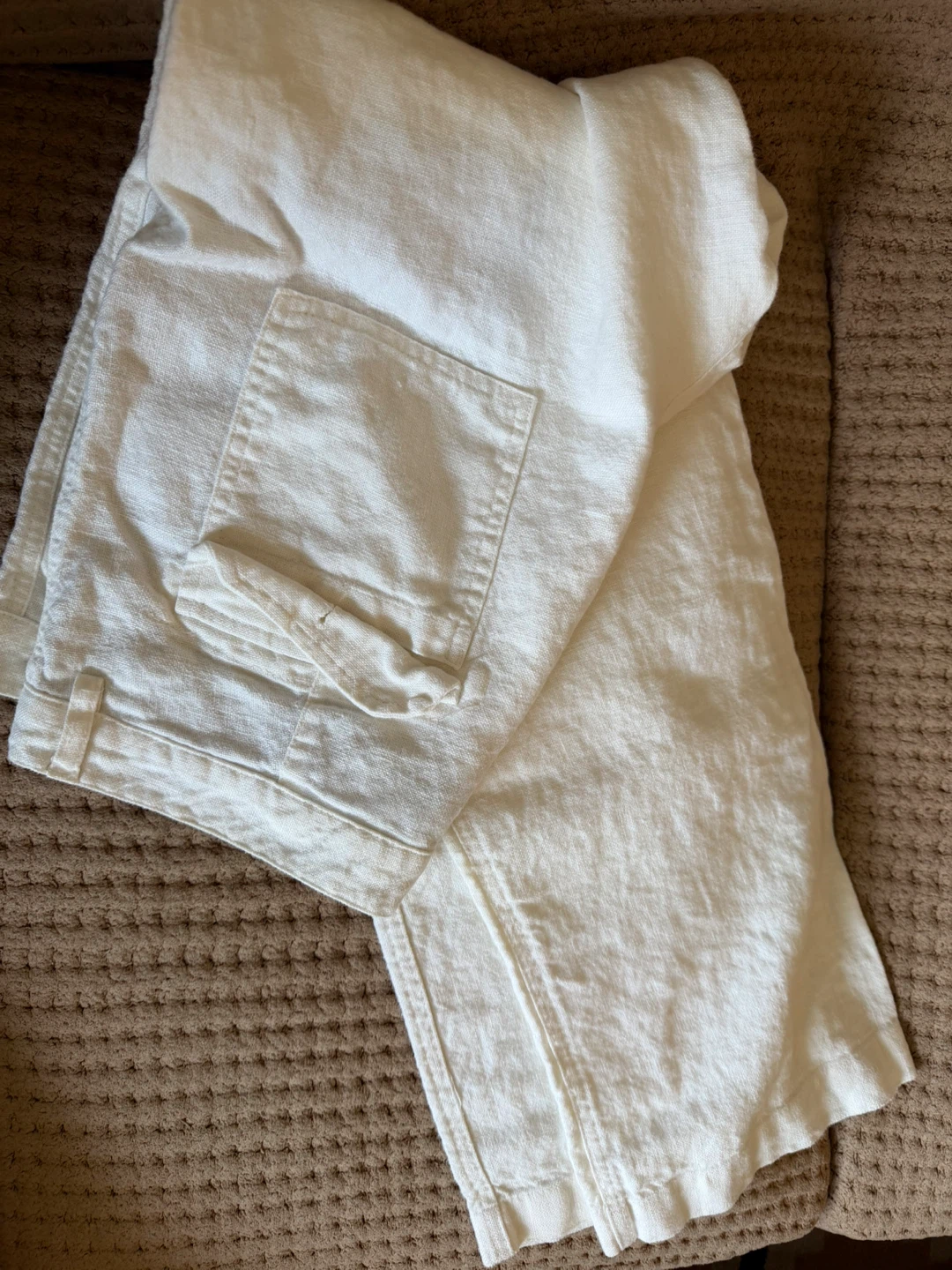 Abrams Men's White Linen Blend Pants Size 50 - photo 3