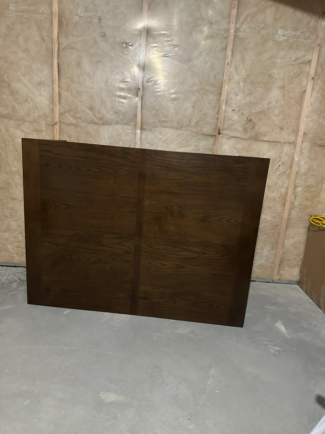 Brown wood coffee table