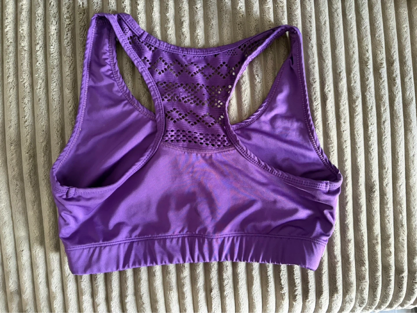 Ziya Purple Sports Bra with Lace Back Detail - photo 2