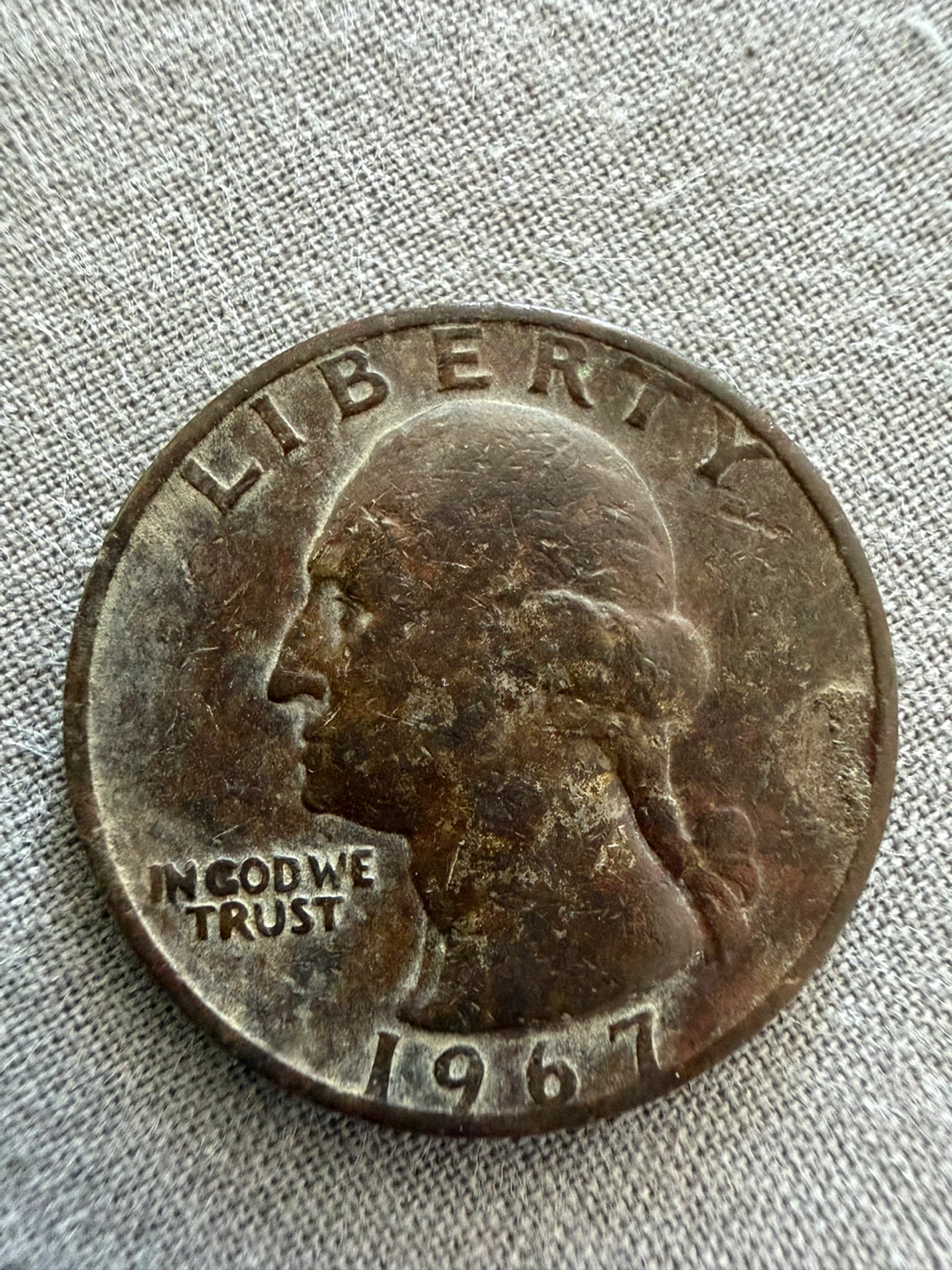 1967 US Quarter Dollar Coin