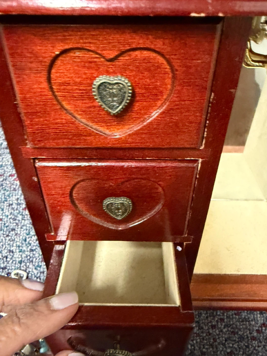 Wooden Jewellery Boxes with Decorative Inlay