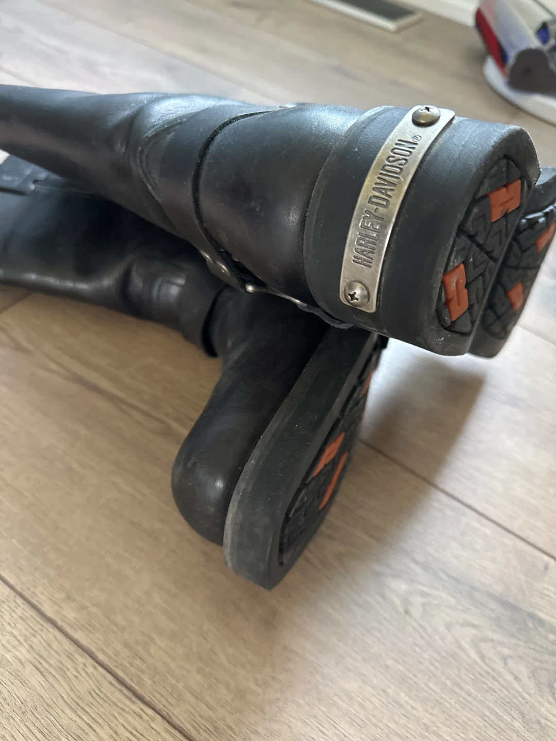 Harley-Davidson Black Leather Motorcycle Boots - photo 4