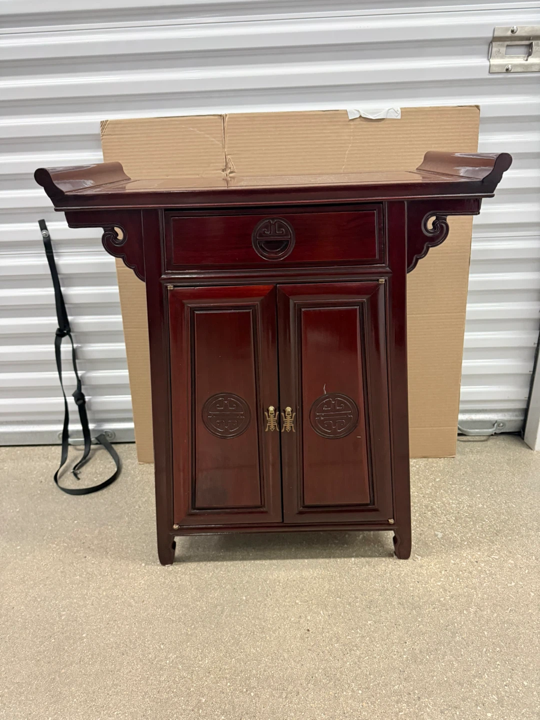 1970 's Vintage Mid-Century Rosewood Ming Style Altar Table - photo 3