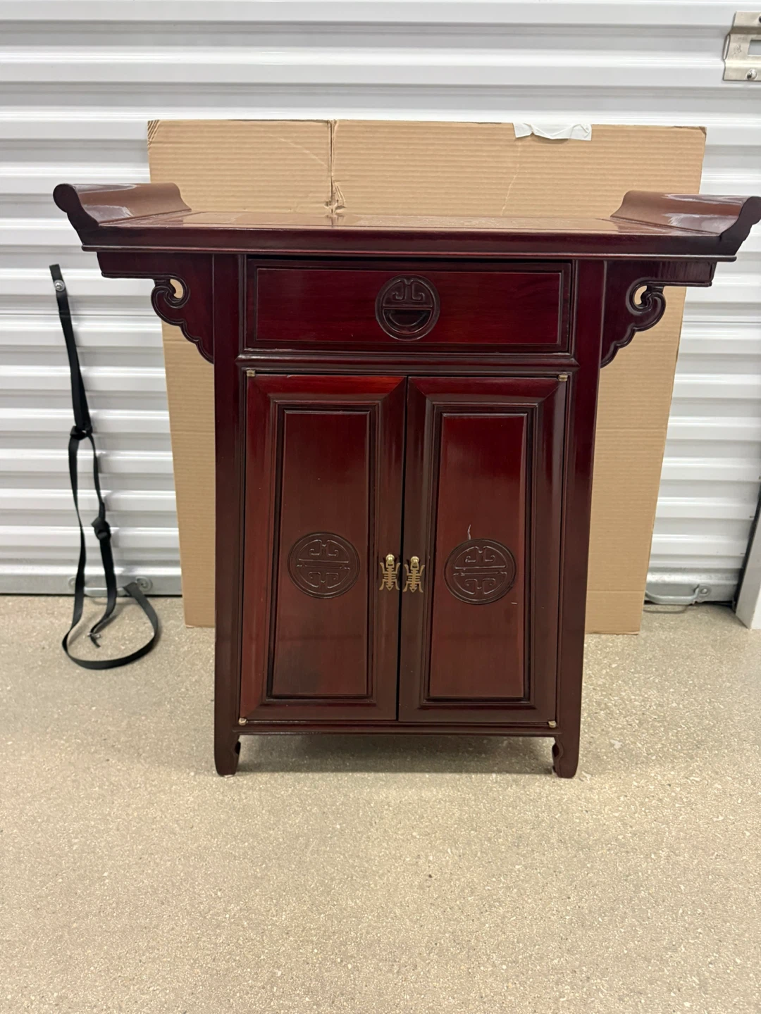1970 's Vintage Mid-Century Rosewood Ming Style Altar Table - photo 4