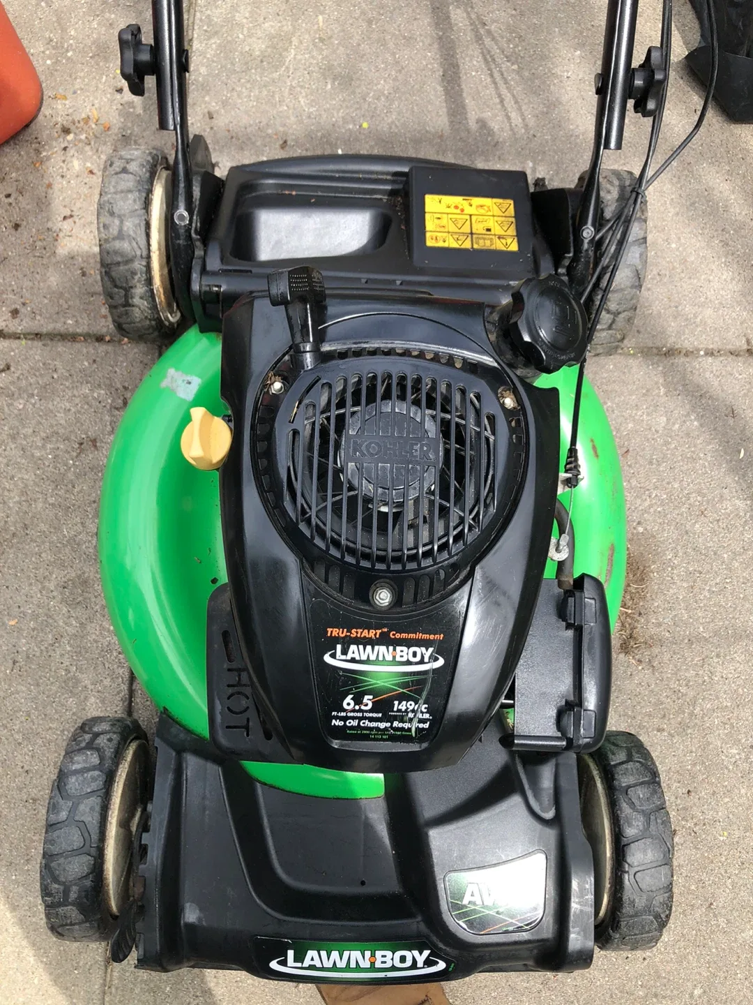 AWD Lawnboy 6.5 hp with rear bag