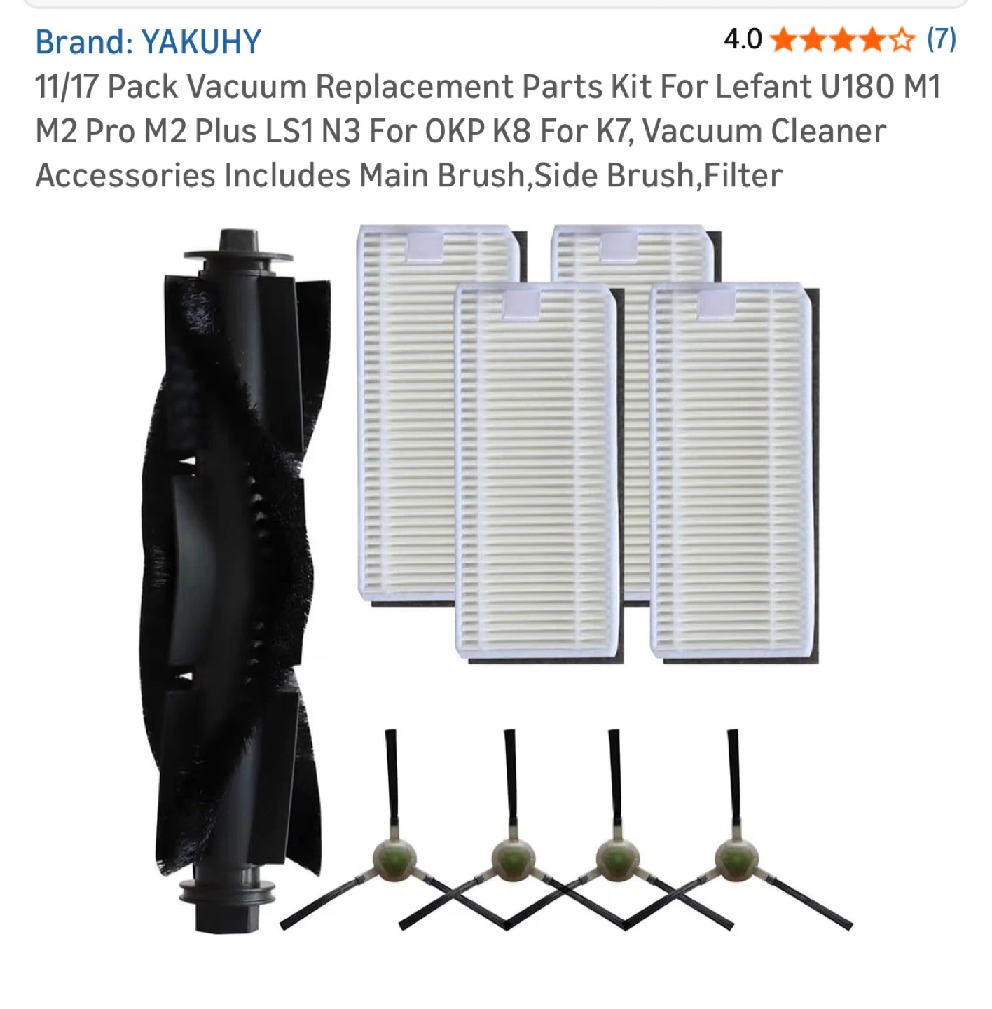 Brand New Robot Vacuum Replacement Parts Kit (Lefant / OKP) - photo 2
