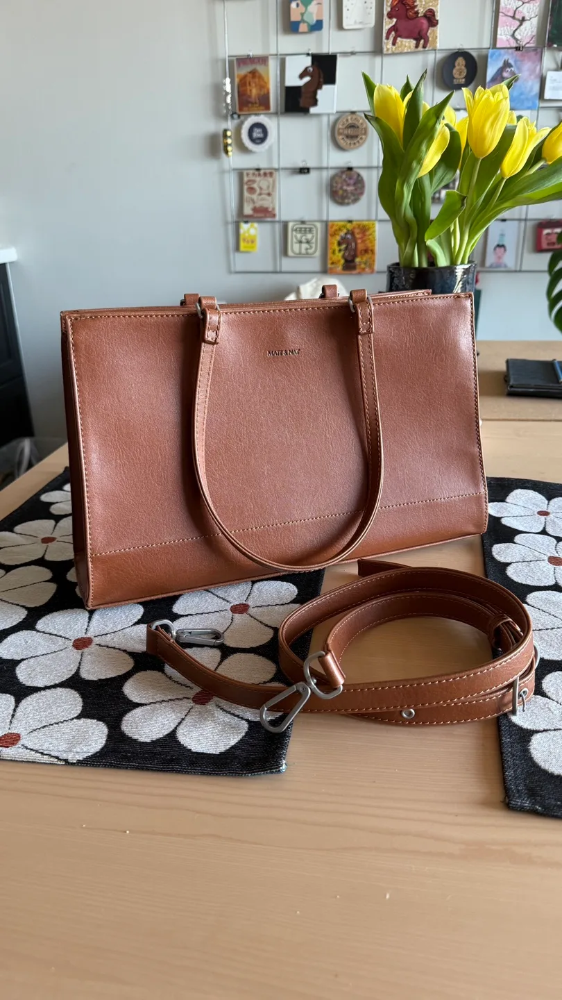MAT & NAT Brown Vegan Leather Bag - photo 2