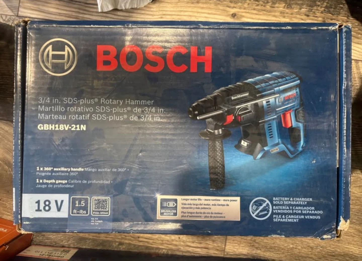 Bosch 3/4 SDs plus hammer drill  model # gbh18v- 21n