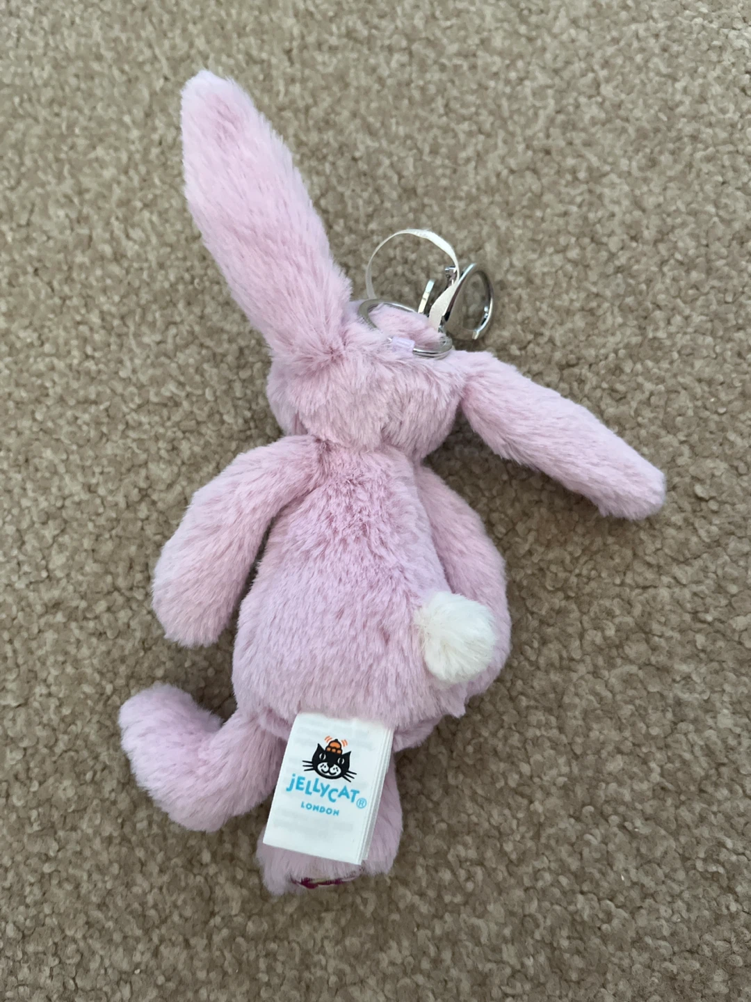 Jellycat London Purple Bunny Plush Keychain - photo 2