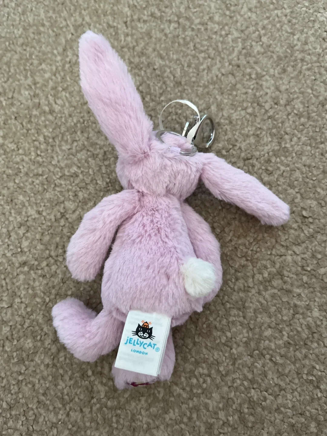 Jellycat London Purple Bunny Plush Keychain - photo 2